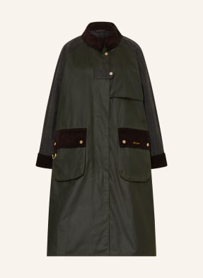Barbour Kabát Check Kirklees tmavě zelená / tmavě hnědá / tmavě modrá