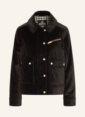Barbour International Sametová Polní Bunda Hanson černá