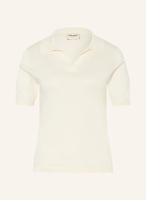 Weekend Max Mara Pletené Polo Tričko Roncolo S Hedvábím režná
