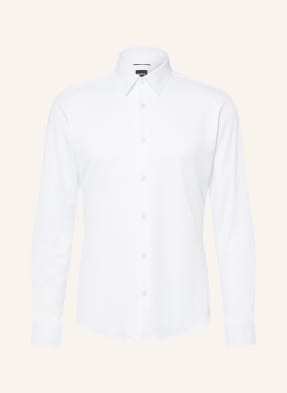 Boss Piqué-Hemd Roan Slim Fit weiss