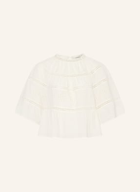 Marc O'polo Blusenshirt Aus Lochspitze Mit 3/4-Arm weiss