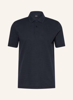 Boss Piqué-Poloshirt Parlay blau