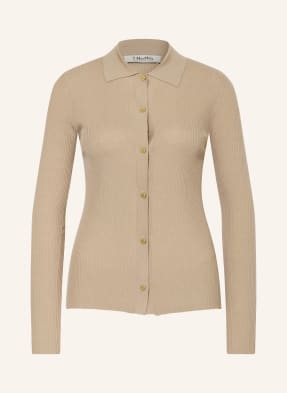 S Max Mara Pletená Vesta Limone světle hnědá