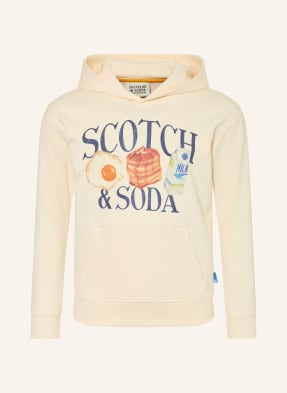Scotch & Soda Mikina S Kapucí krémová / velbloudí / oranžová