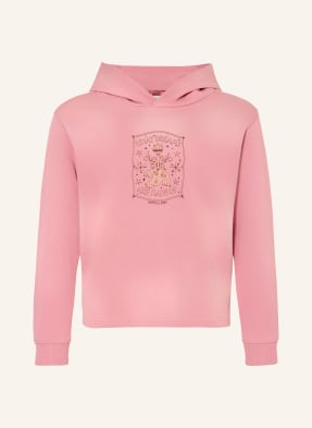 Scotch & Soda Mikina S Kapucí růžová / světle hnědá / hnědá