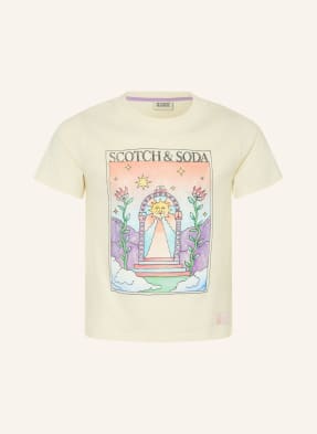 Scotch & Soda Tričko režná / tmavě oranžová / zelená