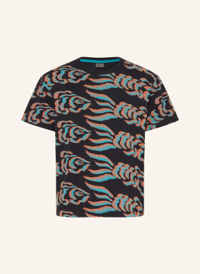 Scotch & Soda Tričko černá / lososová / tyrkysová