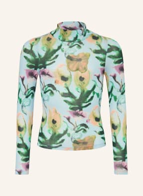 Scotch & Soda Tričko S Dlouhým Rukávem tmavě modrá / lososová / zelená