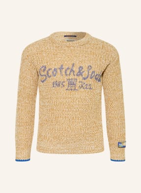 Scotch & Soda Svetr krémová / velbloudí / tmavě modrá