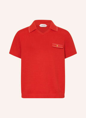 Versace Pletené Polo Tričko červená