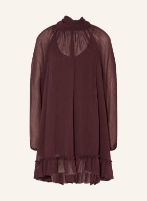 Mrs & Hugs Šaty S Mašlí tmavě fialová