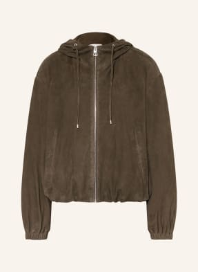 Marc O'polo Lederjacke gruen