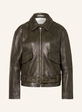 Marc O'polo Lederjacke gruen