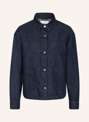 Marc O'polo Jeansbluse Mit Leinen blau