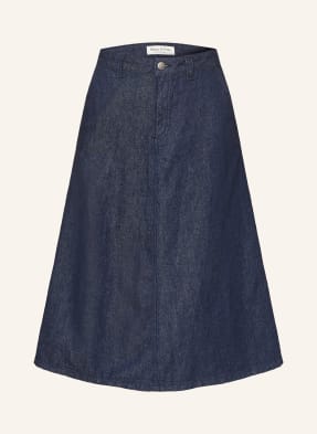 Marc O'polo Jeansrock Mit Leinen blau