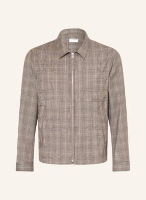 Tiger Of Sweden Overshirt Barnaby tmavě hnědá / béžová / krémová