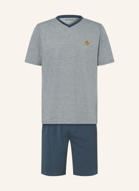 Schiesser Shorty-Schlafanzug 95/5 blau