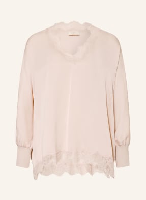 Ivi Collection Blůza S Hedvábím světle růžová