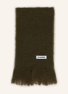 Jil Sander Šála S Mohérem tmavě zelená