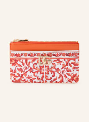 Dolce & Gabbana Pouzdro Na Karty oranžová / zlatá / bílá