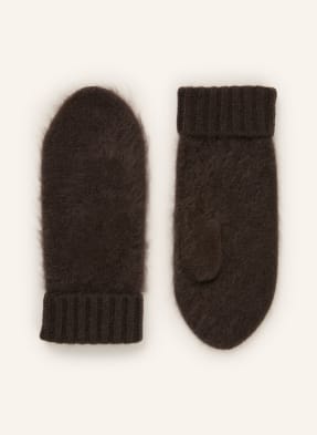 Mrs & Hugs Fäustlinge Aus Cashmere braun