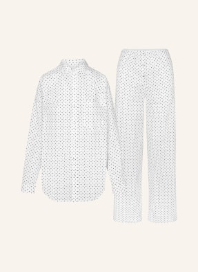 Skims Pyžamo Cotton Poplin onyx dot print