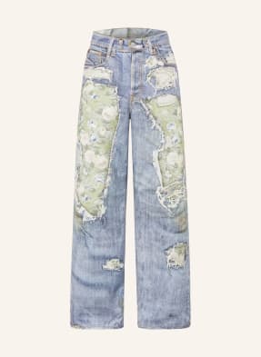 Acne Studios Džíny Regular Fit afy blue/green