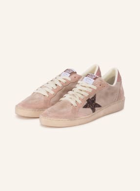 Golden Goose Sneaker Ball Star Mit Schmucksteinen rosa