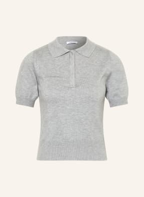 Ninety-9 Pletené Polo Tričko Faye šedá