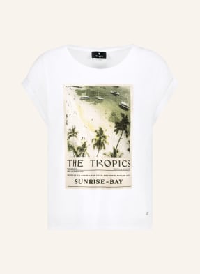Monari T-Shirt Mit Schmucksteinen weiss