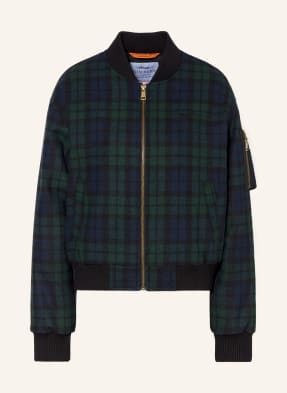 Bombers Original Bunda tmavě modrá / tmavě zelená / černá