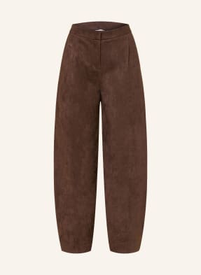 Darling Harbour Jerseyhose In Lederoptik braun