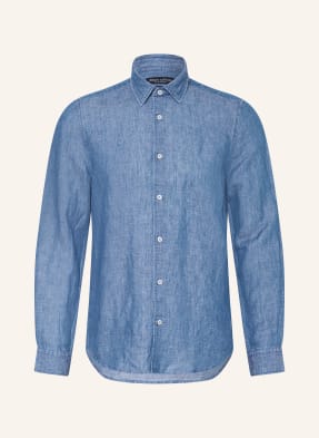 Marc O'polo Košile Shaped Fit S Lnem modrá