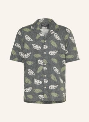 Marc O'polo Košile Ve Stylu Resortu, Regular Fit, Z Lnu tmavě zelená / krémová / světle zelená