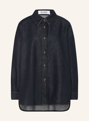 Rossi Oversized Džínová Blůza Siyan tmavě modrá