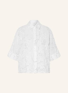 Co'couture Košilová Blůza Elriccc bílá / černá