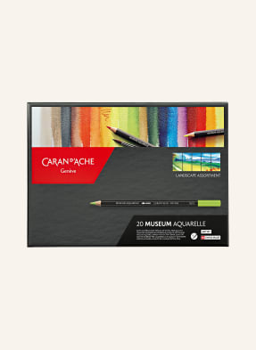 Caran D'ache Sada 20 Akvarelových Pastelek Museum Aquarelle černá
