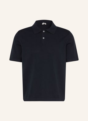 Arket Jerseyové Polo Tričko tmavě modrá