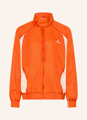 Lululemon Oversizedová Sportovní Bunda License To Train Textured oranžová / bílá