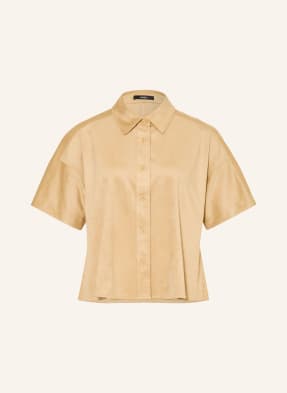 Someday Hemdbluse Ztina In Lederoptik beige