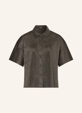 Someday Hemdbluse Ztina In Lederoptik gruen