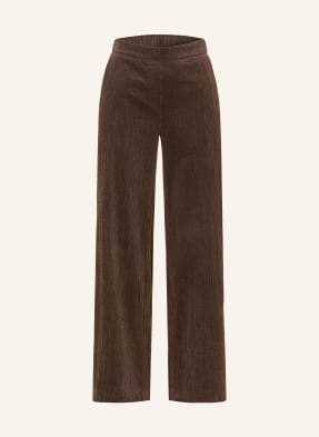 Opus Pants Manšestrové Kalhoty Mucia Base šedá