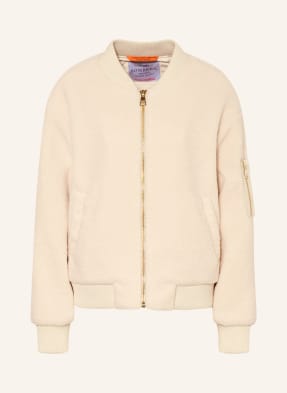 Bombers Original Bunda Z Medvědí Kožešiny krémová