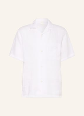 Arket Letní Košile Comfort Fit Z Lnu bílá
