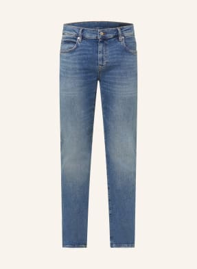 Allsaints Džíny Sid Skinny Straight Fit 10496 royal indigo