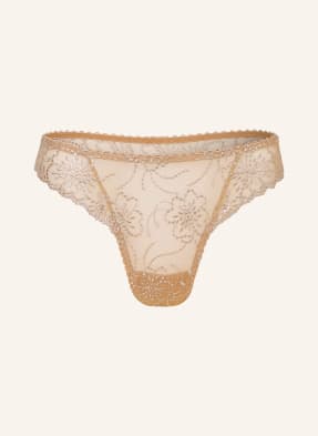 Marie Jo Kalhotky String Jane S Ozdobnými Perličkami béžová / platinová