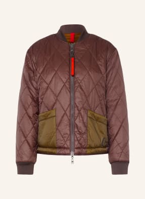 No.1 Como Bluzon Bozen Z Kombinace Materiálů, Oboustranný hnědá / krémová / khaki