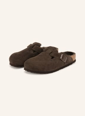 Birkenstock Pantofle Boston tmavě hnědá