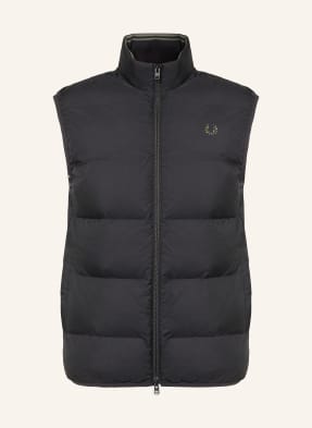 Fred Perry Prošívaná Vesta černá