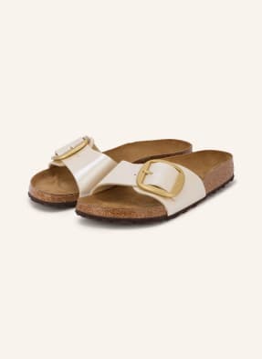 Birkenstock Pantofle Madrid Big Buckle režná / zlatá